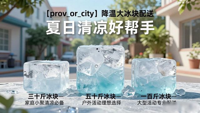 越秀降温大冰块配送 夏日清凉好帮手